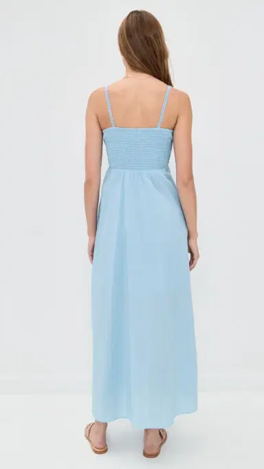 Playa Lucila Crochet Combo Maxi Dress Baby Blue | Thumbnail 3 Playa Lucila Crochet Combo Maxi Dress Baby Blue | Thumbnail 3