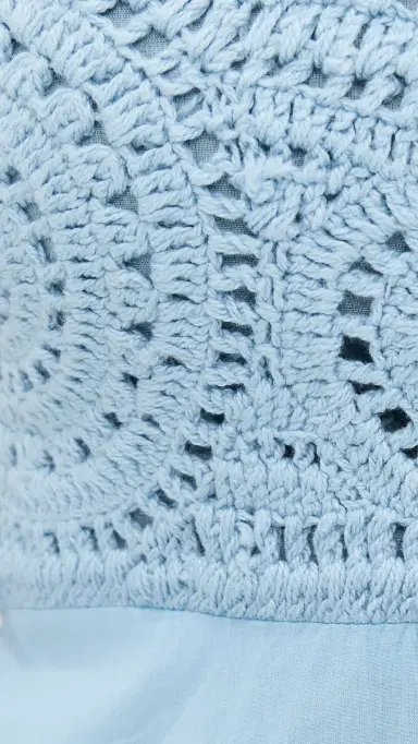 Playa Lucila Crochet Combo Maxi Dress Baby Blue | Thumbnail 6 Playa Lucila Crochet Combo Maxi Dress Baby Blue | Thumbnail 6