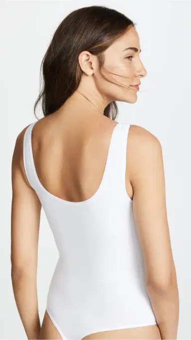 Yummie Ruby Scoop Neck Thong Bodysuit White | Thumbnail 3 Yummie Ruby Scoop Neck Thong Bodysuit White | Thumbnail 3