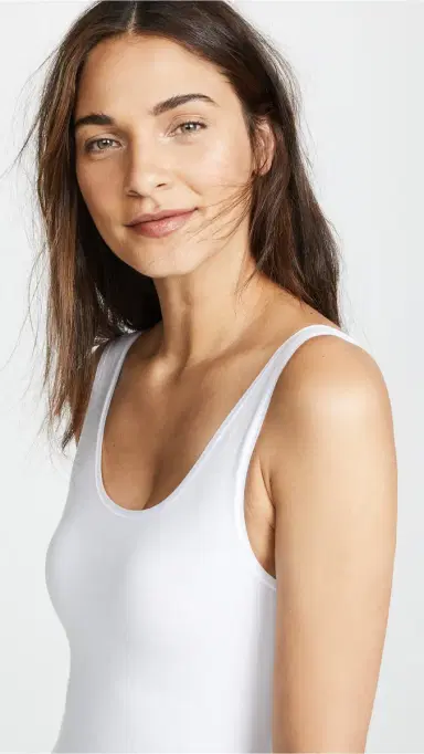 Yummie Ruby Scoop Neck Thong Bodysuit White | Thumbnail 5 Yummie Ruby Scoop Neck Thong Bodysuit White | Thumbnail 5