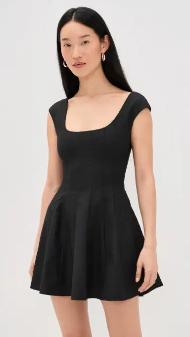 GUIZIO Leila Twill Mini Dress Black | Thumbnail 2 GUIZIO Leila Twill Mini Dress Black | Thumbnail 2