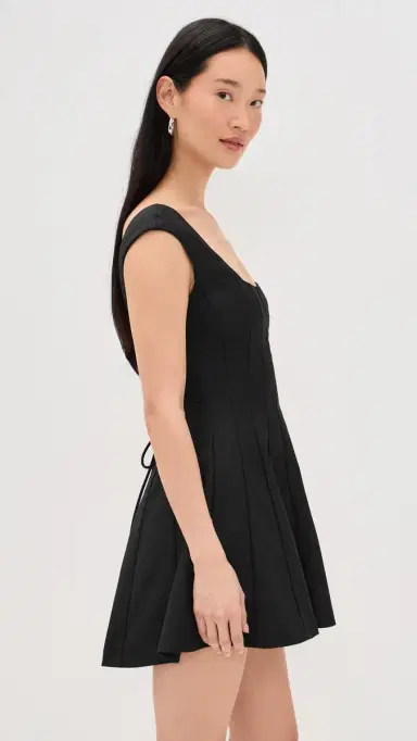 GUIZIO Leila Twill Mini Dress Black | Thumbnail 4 GUIZIO Leila Twill Mini Dress Black | Thumbnail 4
