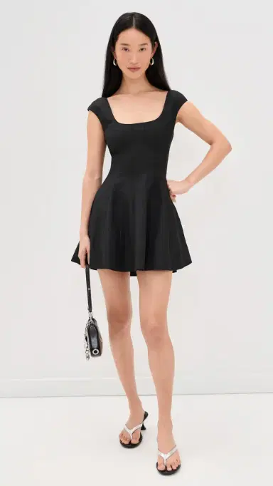 GUIZIO Leila Twill Mini Dress Black | Thumbnail 5 GUIZIO Leila Twill Mini Dress Black | Thumbnail 5