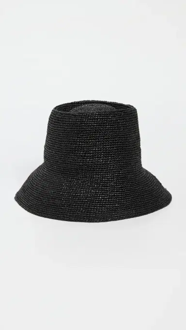 Janessa Leone Felix traw Hat Black | Thumbnail 2 Janessa Leone Felix traw Hat Black | Thumbnail 2