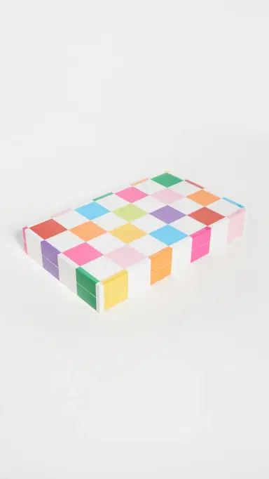 Jonathan Adler Rainbow Checkerboard Backgammon Set Multi One Size | Thumbnail 3 Jonathan Adler Rainbow Checkerboard Backgammon Set Multi One Size | Thumbnail 3