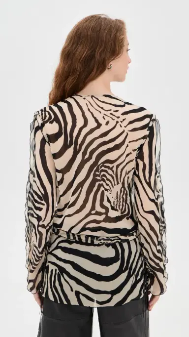 IRO Trecy Blouse Black Wild Print | Thumbnail 3 IRO Trecy Blouse Black Wild Print | Thumbnail 3