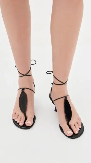 FARM Rio Stone Kitten Heel Sandals Black | Thumbnail 3 FARM Rio Stone Kitten Heel Sandals Black | Thumbnail 3