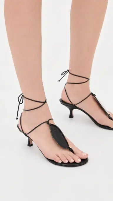 FARM Rio Stone Kitten Heel Sandals Black | Thumbnail 5 FARM Rio Stone Kitten Heel Sandals Black | Thumbnail 5