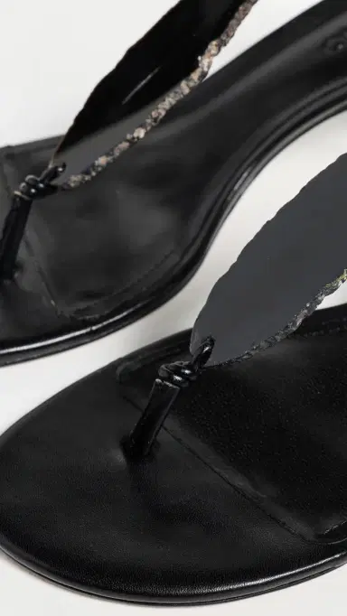 FARM Rio Stone Kitten Heel Sandals Black | Thumbnail 6 FARM Rio Stone Kitten Heel Sandals Black | Thumbnail 6