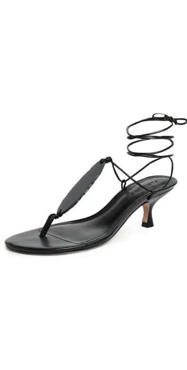 FARM Rio Stone Kitten Heel Sandals Black | Thumbnail 1 FARM Rio Stone Kitten Heel Sandals Black | Thumbnail 1