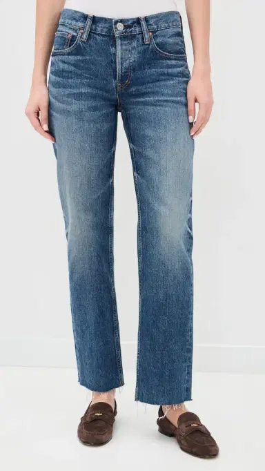 MOUSSY VINTAGE MV Needham Straight-Low Jeans Blue | Thumbnail 2 MOUSSY VINTAGE MV Needham Straight-Low Jeans Blue | Thumbnail 2