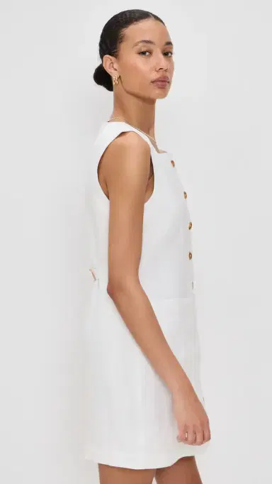 POSSE Emma Button Down Mini Dress | Thumbnail 4 POSSE Emma Button Down Mini Dress | Thumbnail 4