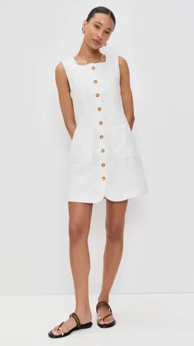 POSSE Emma Button Down Mini Dress | Thumbnail 5 POSSE Emma Button Down Mini Dress | Thumbnail 5