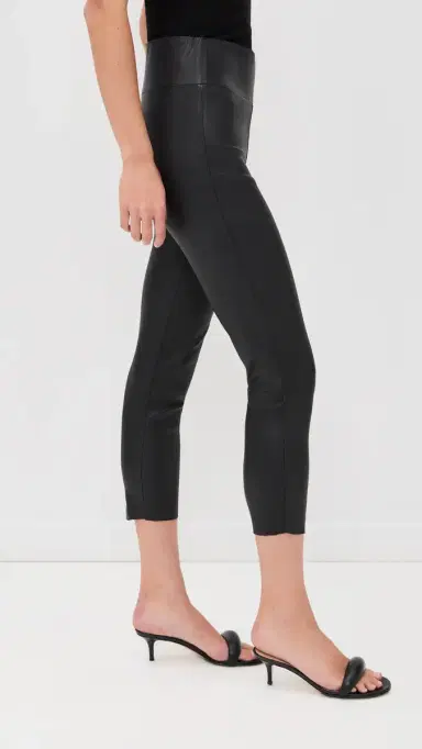 Sprwmn Capri eather Leggings Black | Thumbnail 4 Sprwmn Capri eather Leggings Black | Thumbnail 4