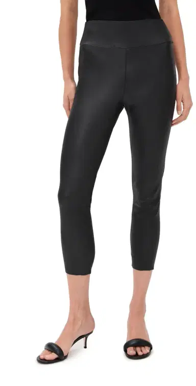 Sprwmn Capri eather Leggings Black | Thumbnail 1 Sprwmn Capri eather Leggings Black | Thumbnail 1