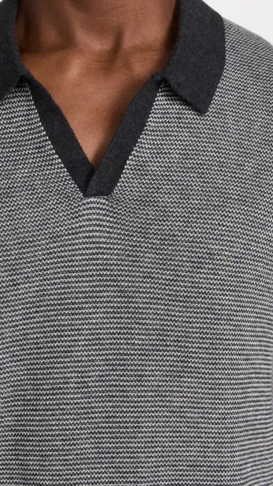 Marine Layer Liam Sweater Polo Charcoal | Thumbnail 6 Marine Layer Liam Sweater Polo Charcoal | Thumbnail 6