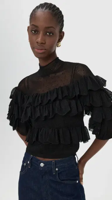 Ulla Johnson Corinna Top Noir | Thumbnail 2 Ulla Johnson Corinna Top Noir | Thumbnail 2