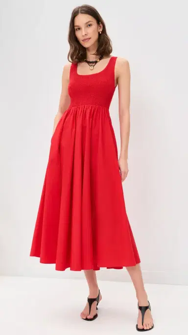 XÍRENA Florence Dress Red Flash | Thumbnail 2 XÍRENA Florence Dress Red Flash | Thumbnail 2