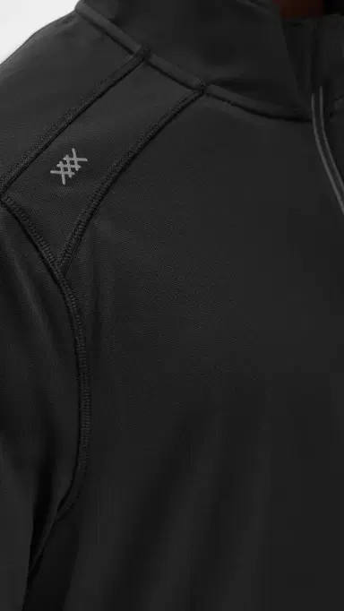 Rhone Rise 1/4 Zip Pure Black M | Thumbnail 6 Rhone Rise 1/4 Zip Pure Black M | Thumbnail 6