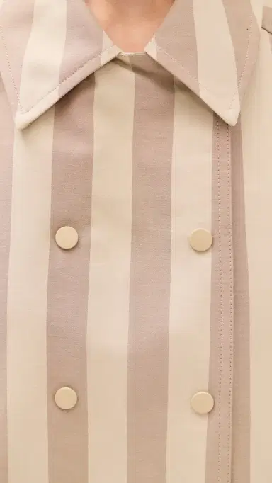 The Tiny Big Sister Striped Trench Coat Mocha/Dark Vanilla | Thumbnail 6 The Tiny Big Sister Striped Trench Coat Mocha/Dark Vanilla | Thumbnail 6