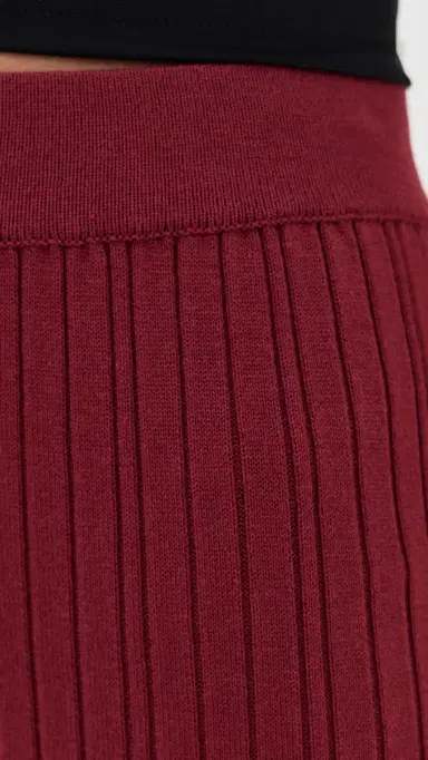 LE BOP Ribbed Flare Pants Oxblood M | Thumbnail 6 LE BOP Ribbed Flare Pants Oxblood M | Thumbnail 6