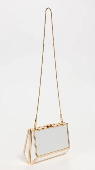 SIMKHAI Maddox Mirror Clutch Gold One Size | Thumbnail 4 SIMKHAI Maddox Mirror Clutch Gold One Size | Thumbnail 4