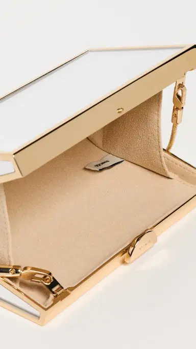 SIMKHAI Maddox Mirror Clutch Gold One Size | Thumbnail 6 SIMKHAI Maddox Mirror Clutch Gold One Size | Thumbnail 6