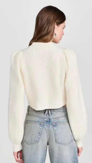 LoveShackFancy Avignon Crop Cardigan | Thumbnail 3 LoveShackFancy Avignon Crop Cardigan | Thumbnail 3