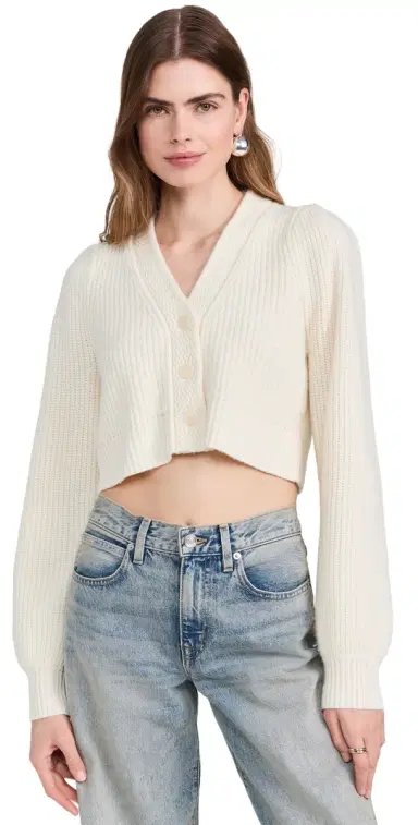 LoveShackFancy Avignon Crop Cardigan | Thumbnail 1 LoveShackFancy Avignon Crop Cardigan | Thumbnail 1