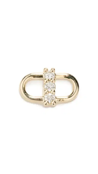 Zoë Chicco 14k Gold Diamond Open Link Single Stud Earring 14k Yellow Gold One Size | Thumbnail 6 Zoë Chicco 14k Gold Diamond Open Link Single Stud Earring 14k Yellow Gold One Size | Thumbnail 6