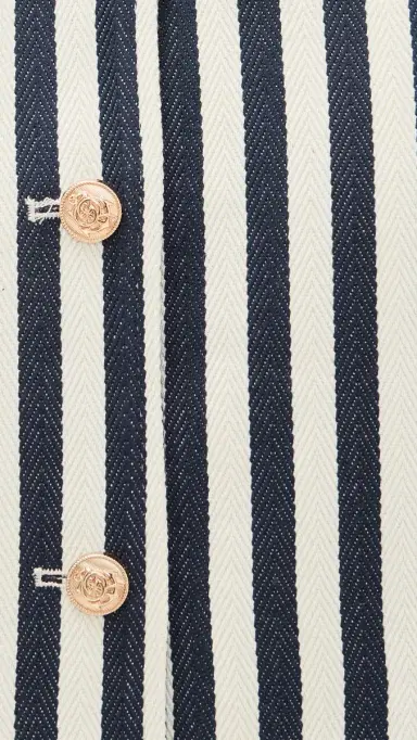 ASTR the Label Danae Blazer Cream Navy Stripe | Thumbnail 6 ASTR the Label Danae Blazer Cream Navy Stripe | Thumbnail 6