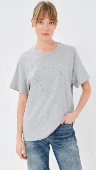 Stella McCartney Hardware Logo Boyfriend T Shirt | Thumbnail 2 Stella McCartney Hardware Logo Boyfriend T Shirt | Thumbnail 2