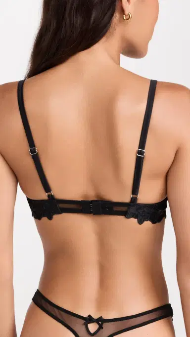 Fleur du Mal Lily Embroidery Hipster Thong Black | Thumbnail 3 Fleur du Mal Lily Embroidery Hipster Thong Black | Thumbnail 3