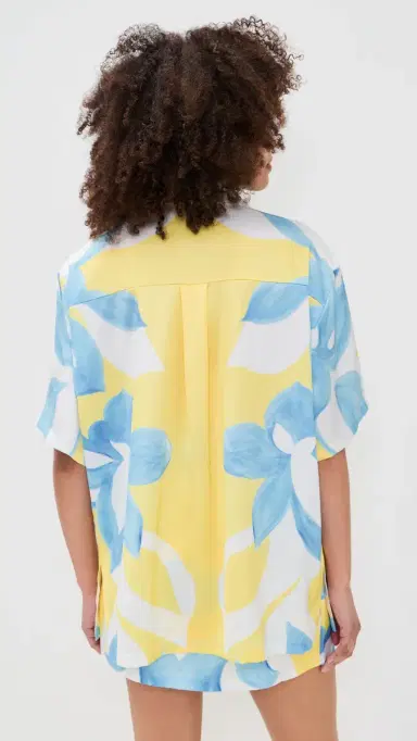 SEVEN WONDERS Alara Short Sleeve Shirt Amoree Lemon | Thumbnail 3 SEVEN WONDERS Alara Short Sleeve Shirt Amoree Lemon | Thumbnail 3