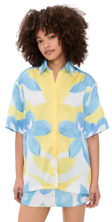 SEVEN WONDERS Alara Short Sleeve Shirt Amoree Lemon | Thumbnail 1 SEVEN WONDERS Alara Short Sleeve Shirt Amoree Lemon | Thumbnail 1