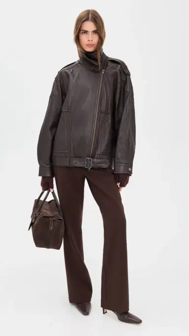 Vince Simone Mid Rise Flare Pant Deep Espresso | Thumbnail 2 Vince Simone Mid Rise Flare Pant Deep Espresso | Thumbnail 2