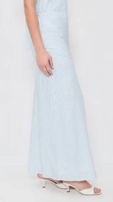 Seven Wonders Dania ow Waist Maxi Skirt Blue Stripe | Thumbnail 4 Seven Wonders Dania ow Waist Maxi Skirt Blue Stripe | Thumbnail 4