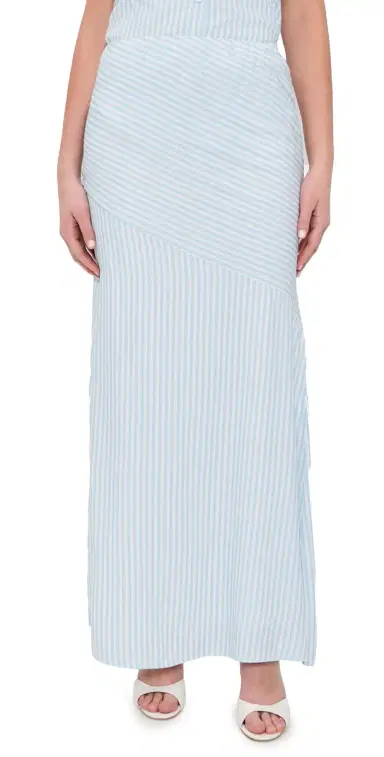 Seven Wonders Dania ow Waist Maxi Skirt Blue Stripe | Thumbnail 1 Seven Wonders Dania ow Waist Maxi Skirt Blue Stripe | Thumbnail 1