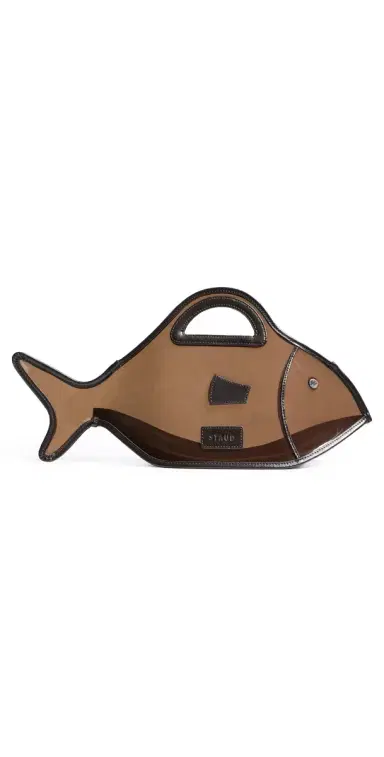 Staud Cleo Fish Tote Espresso | Thumbnail 1 Staud Cleo Fish Tote Espresso | Thumbnail 1