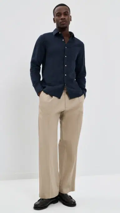 Faherty Laguna Linen Shirt Island Navy | Thumbnail 5 Faherty Laguna Linen Shirt Island Navy | Thumbnail 5