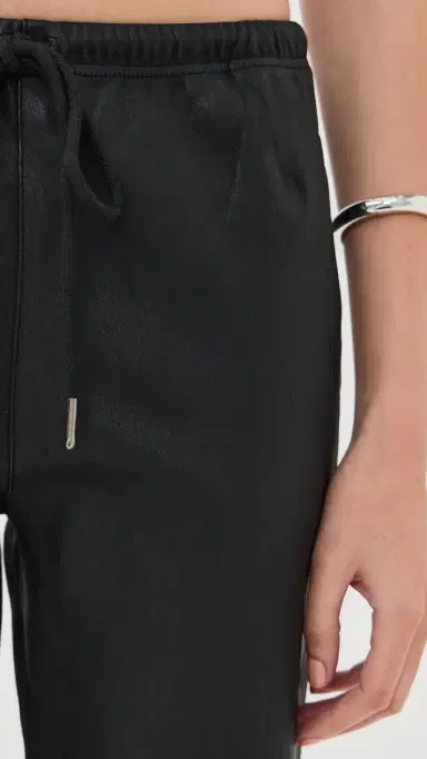 Sprwmn Leather Drawstring Joggers Black L | Thumbnail 6 Sprwmn Leather Drawstring Joggers Black L | Thumbnail 6