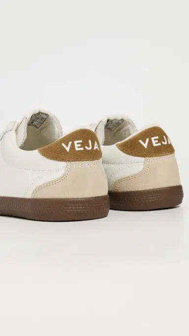 Veja Leather Volley Sneakers White Tent Bark | Thumbnail 4 Veja Leather Volley Sneakers White Tent Bark | Thumbnail 4