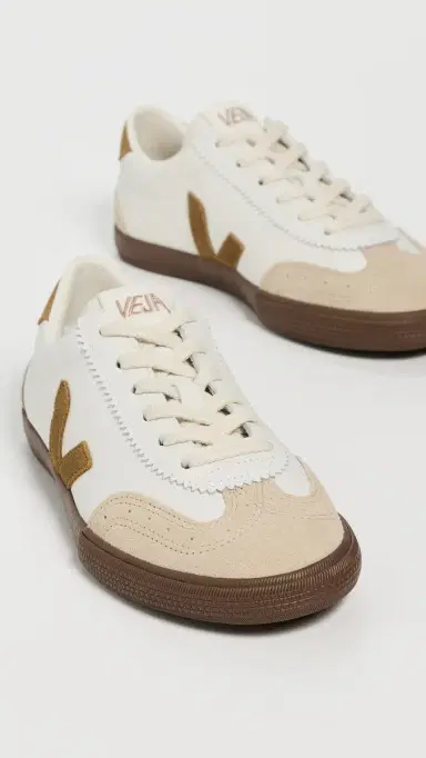 Veja Leather Volley Sneakers White Tent Bark | Thumbnail 5 Veja Leather Volley Sneakers White Tent Bark | Thumbnail 5