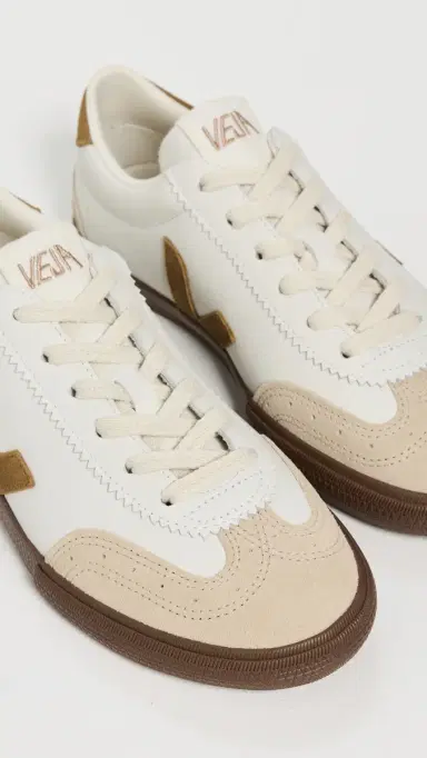 Veja Leather Volley Sneakers White Tent Bark | Thumbnail 6 Veja Leather Volley Sneakers White Tent Bark | Thumbnail 6