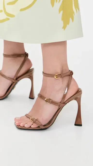 Stella McCartney Elsa Patent Heeled Sandals 100mm | Thumbnail 3 Stella McCartney Elsa Patent Heeled Sandals 100mm | Thumbnail 3