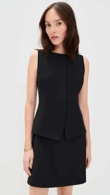 Theory Mini Dress Black | Thumbnail 2 Theory Mini Dress Black | Thumbnail 2