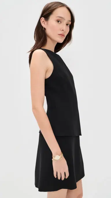 Theory Mini Dress Black | Thumbnail 4 Theory Mini Dress Black | Thumbnail 4