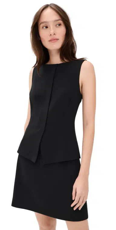 Theory Mini Dress Black | Thumbnail 1 Theory Mini Dress Black | Thumbnail 1