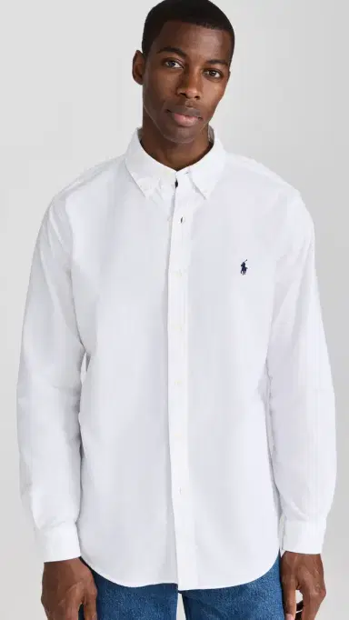 Polo Ralph Lauren Classic Fit Garment Dyed Oxford Shirt White | Thumbnail 2 Polo Ralph Lauren Classic Fit Garment Dyed Oxford Shirt White | Thumbnail 2