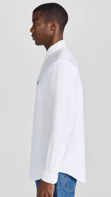 Polo Ralph Lauren Classic Fit Garment Dyed Oxford Shirt White | Thumbnail 4 Polo Ralph Lauren Classic Fit Garment Dyed Oxford Shirt White | Thumbnail 4
